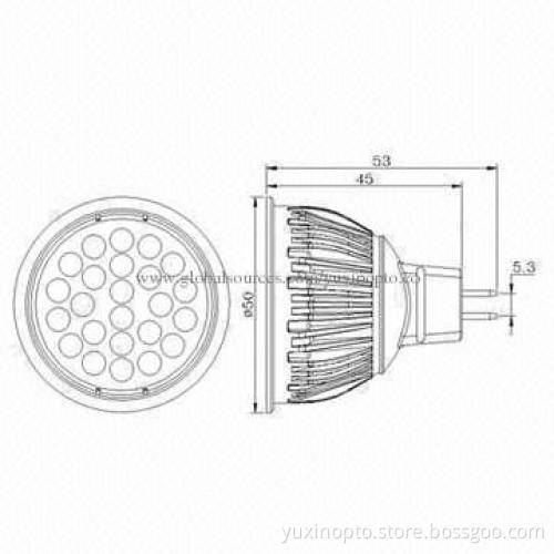 GU10 5W SMD5050 LED Spotlight (TUV, CE and RoHS)
